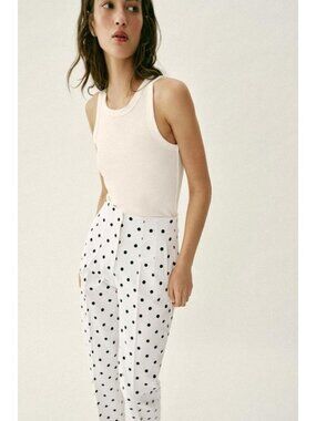 ZARA HIGH-WAISTED POLKA DOT PANTS